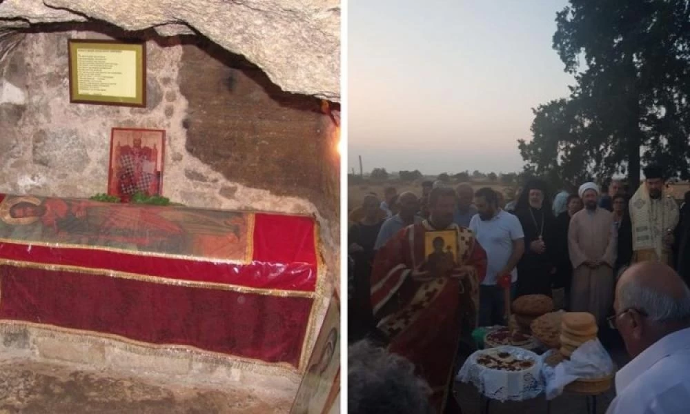 Τουρκοκύπριοι προσεύχονται στον Τάφο του Αποστόλου Βαρνάβα